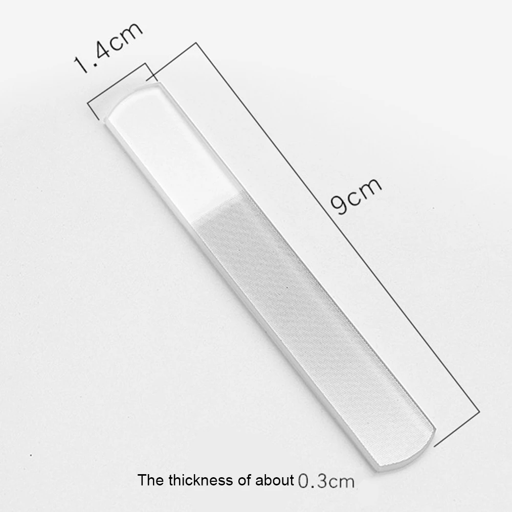 

Professional glass Nail File glass Transparent Sanding Polishing Grinding Nail Art Tool