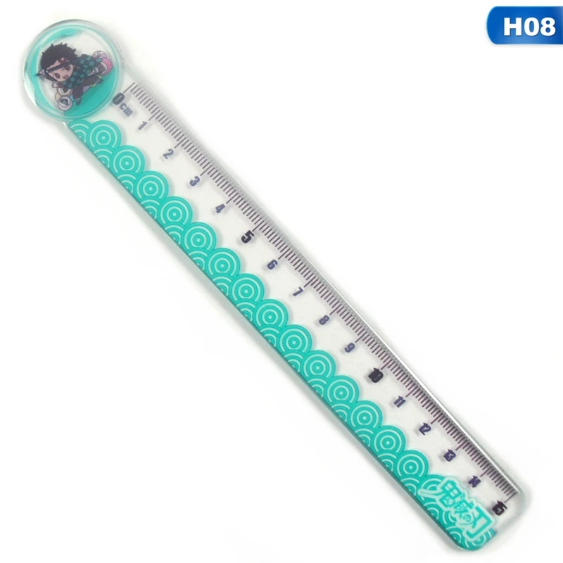 

Anime Demon Slayer: Kimetsu No Yaiba Kamado Tanjirou Cosplay Ruler Measuring Scale Students Cartoon Measure Ruler Stationery