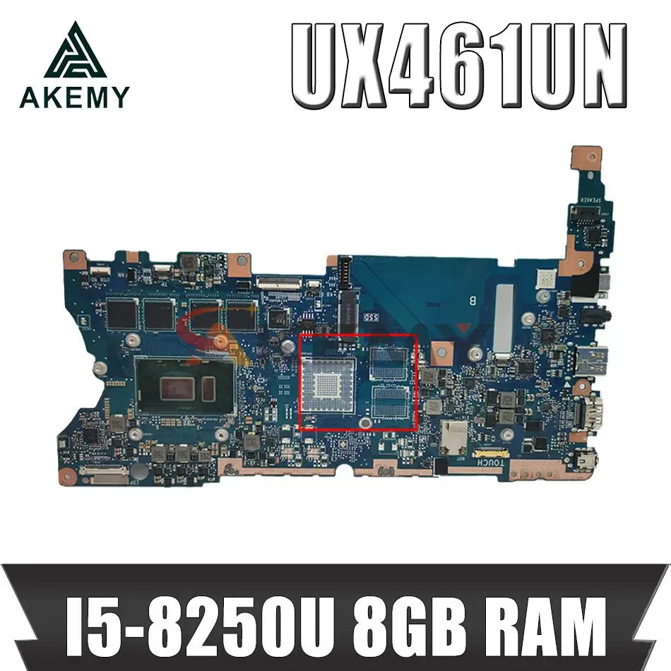 

UX461UN материнская плата для ноутбука с I5-8250U CPU 8GB RAM для ASUS ZenBook UX461UN UX461U UX461F UX461FN материнская плата Laotop