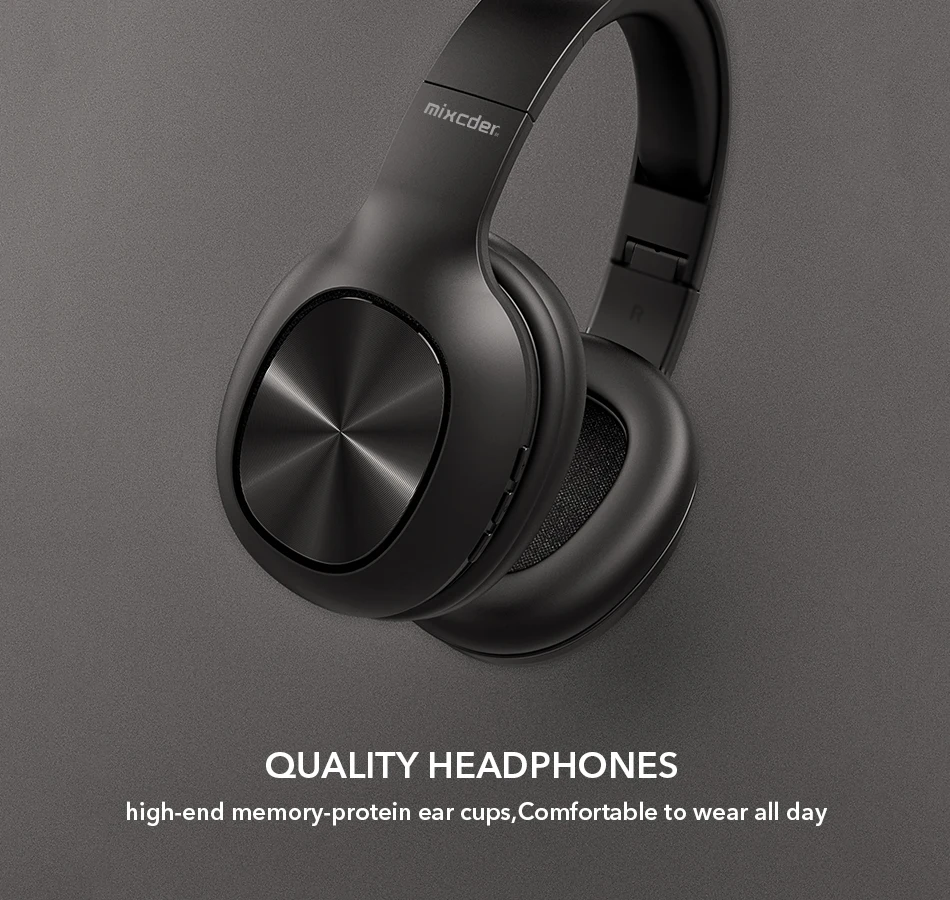 Mixcder HD901, беспроводные Bluetooth наушники, Накладные наушники, проводная гарнитура с картой памяти, микрофон, складные, регулируемые, для игр, ТВ