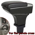 Подлокотник для fiat panda cross 4x4, центральный контейнер для хранения с подстаканником и пепельницей, с USB-интерфейсом