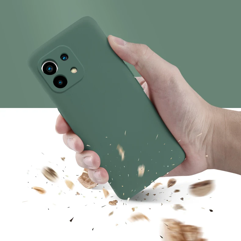 Funda para Xiaomi Mi 11 Lite 10T 11i 11X 11T Pro, carcasa de silicona l&iacute;quida a prueba de golpes para Xiaomi Redmi Note 9S 10 11 Pro +-2