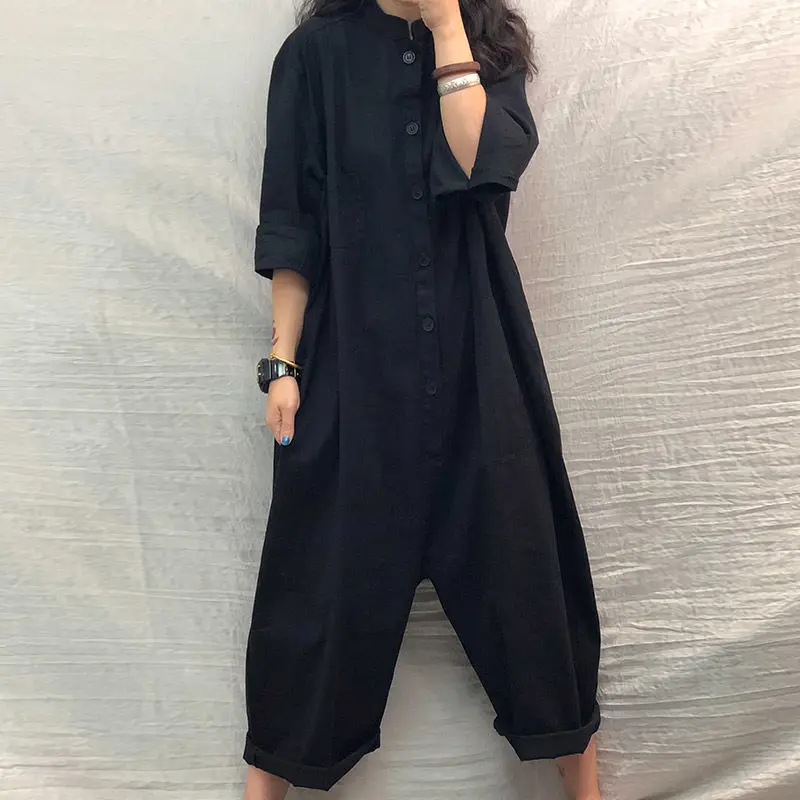 Модные комбинезоны для женщин Осенний Свободный комбинезон инструментов