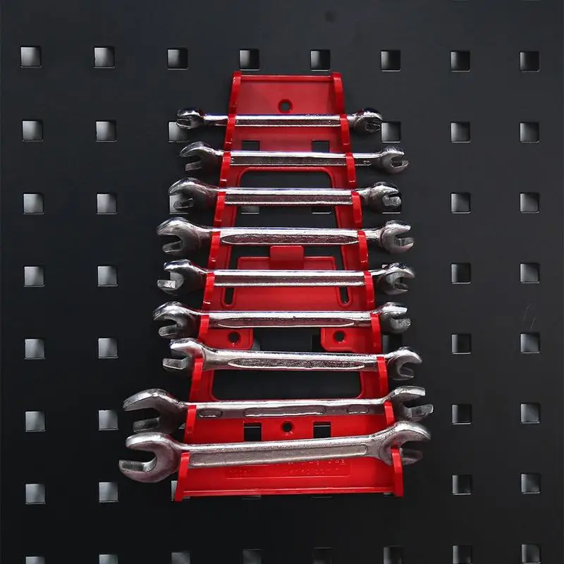 

1pc Multifunction Standard Wrench Spanner Organizer Wrench SorterTray Hook Storage Multi-slot Plastic Tool Rack Holder F1N9