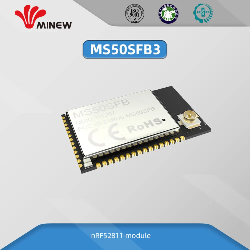 BQB FCC CE сертифицированный nRF52811 Bluetooth модуль BLE 5,0 с полным GPIO