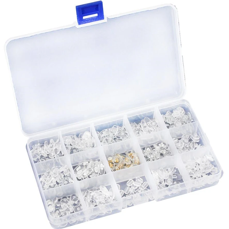 

Glser Nase Pad Set Box Praktische Transparente Glser Sonnenbrille Nase Pad Reparatur Werkzeug Set