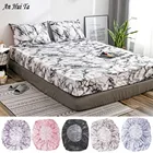 Эластичная натяжная простыня наборы наматрасников из микрофибры с мраморным принтом и глубокими карманами до 14 Дюймов, 5 размеров, 6 цветов
