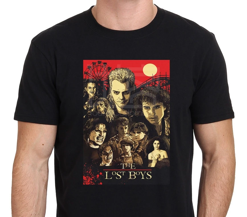 Новая футболка с изображением фильма ужасов для мальчиков 80s Размер: S to 3xl
