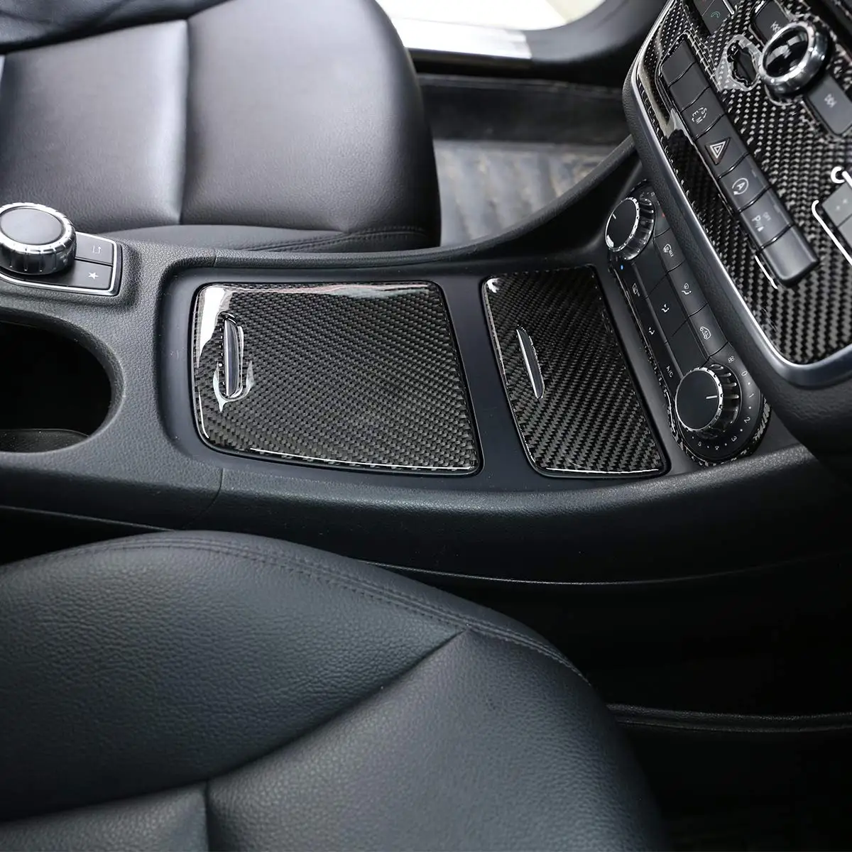 Мягкая коробка для хранения пепельницы из углеродного волокна Mercedes Benz CLA GLA A Class