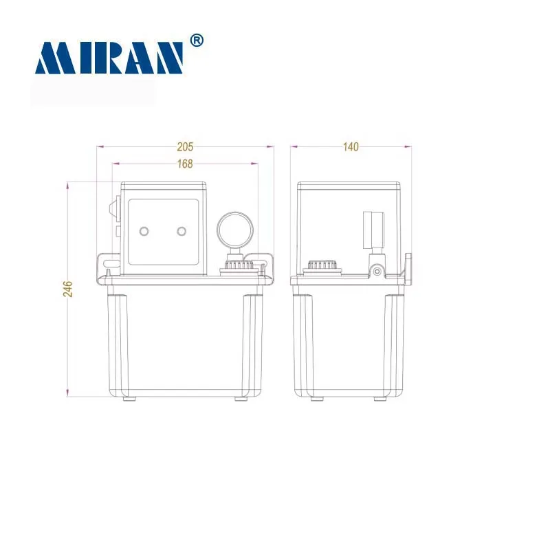 Автоматический насос для смазки масла Miran 2LMR-2202-210XA контроль с помощью ПЛК хорошее