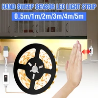 flexible usb light strip hand sweep switch led cabinet decoration lamp 1m 5m waterproof led diode tape 5v dimmable led strips