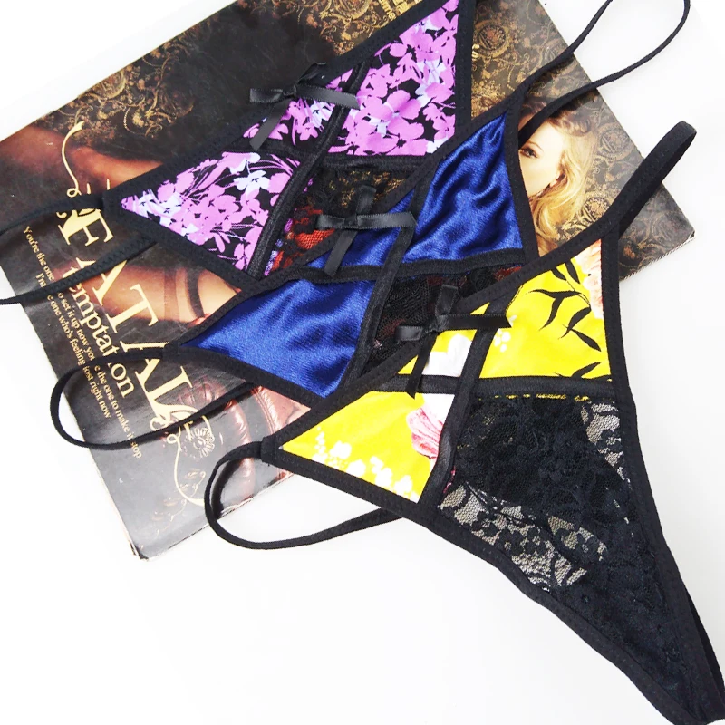 

MiaoErSiDai 2019 New Arrival Women's Thong Seamless Underwear Plus Size G-string T-back 2/3/4/5 PCS/Lot Random Lingerie XS-6XL