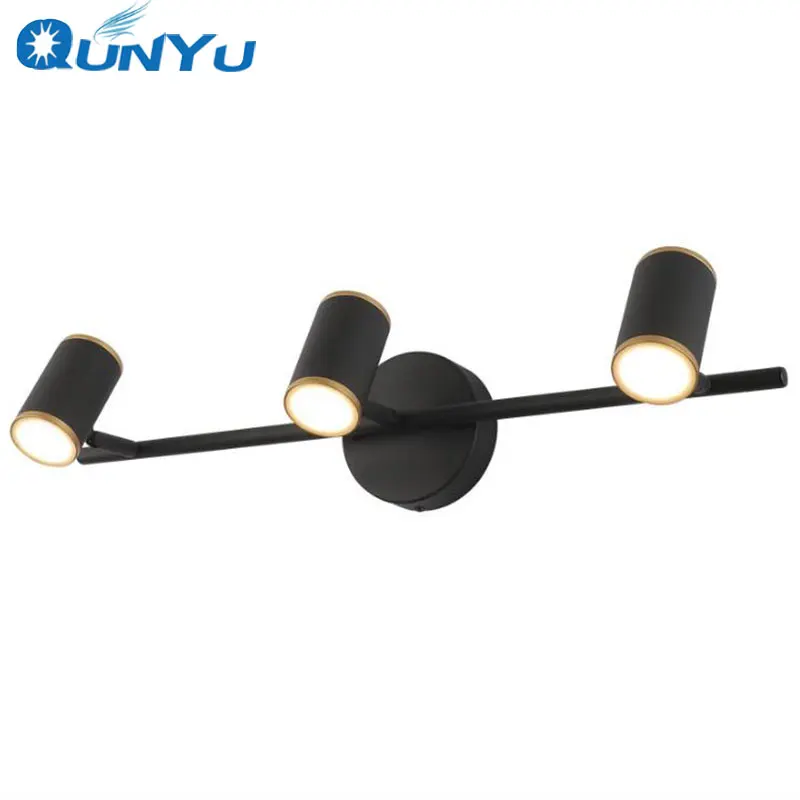 Post modern mirror lamp bathroom led retro Nordic waterproof cabinet black wall | Освещение