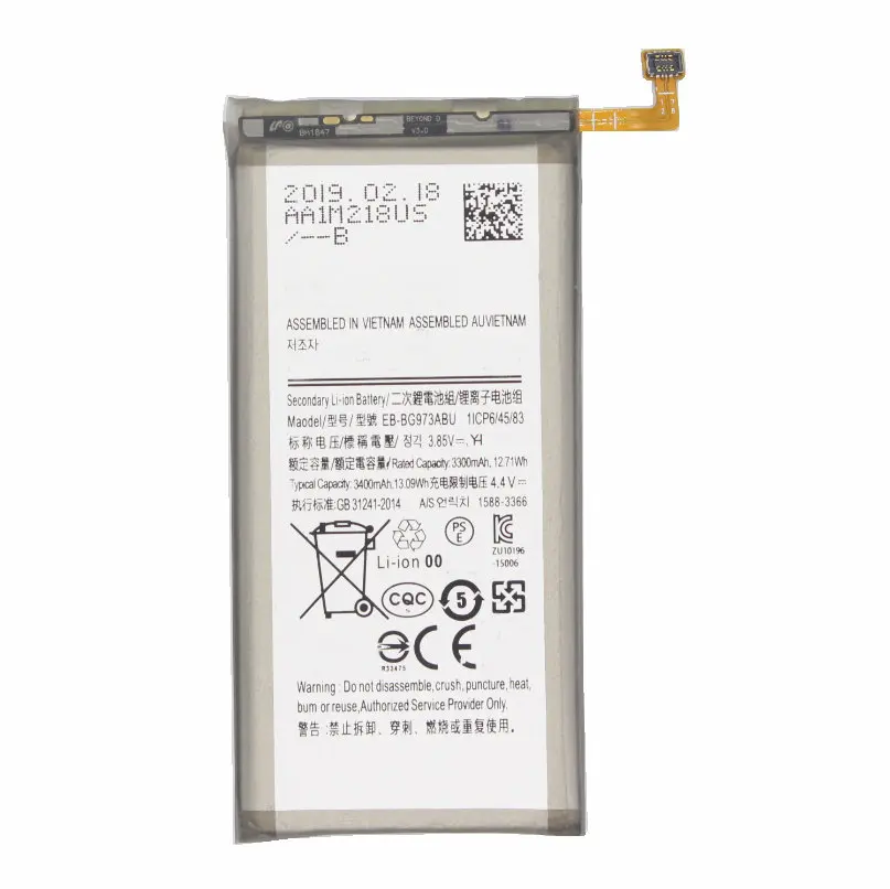 1x3400 mAh EB-BG973ABU Сменный аккумулятор для samsung Galaxy S10 S10 X SM-G9730 G973F G973U G973W G9730+ набор инструментов для ремонта
