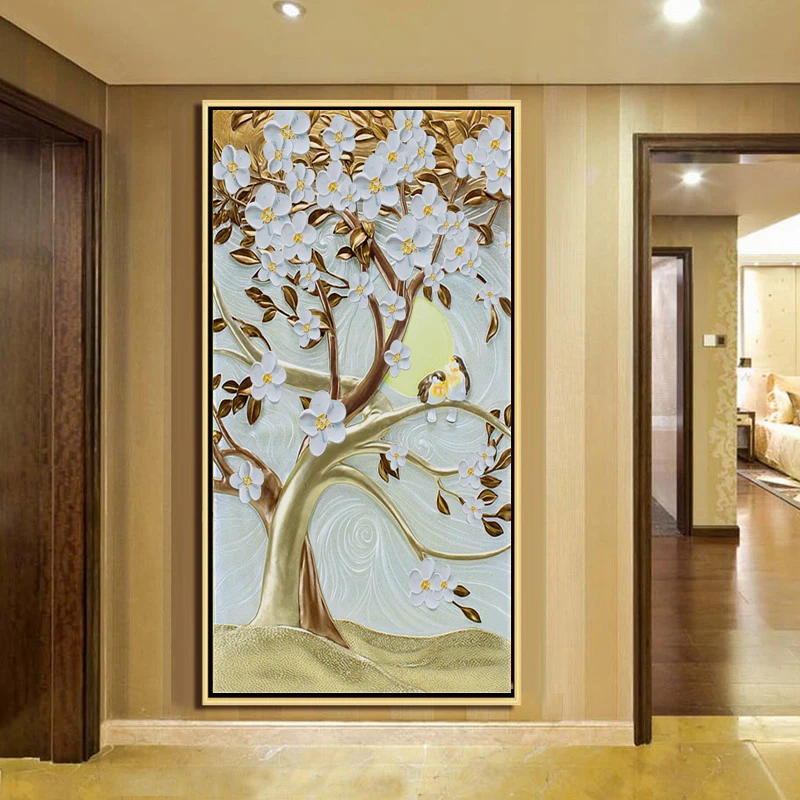 3D обои в европейском стиле для веранды гостиной коридора дерева удачи