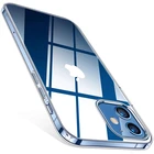 Ультратонкий Прозрачный чехол для iPhone 11, 12 Pro Max, XS Max, XR, X, Мягкий силикон ТПУ для iPhone 6, 7, 8 Plus, 12 Mini, чехол для телефона
