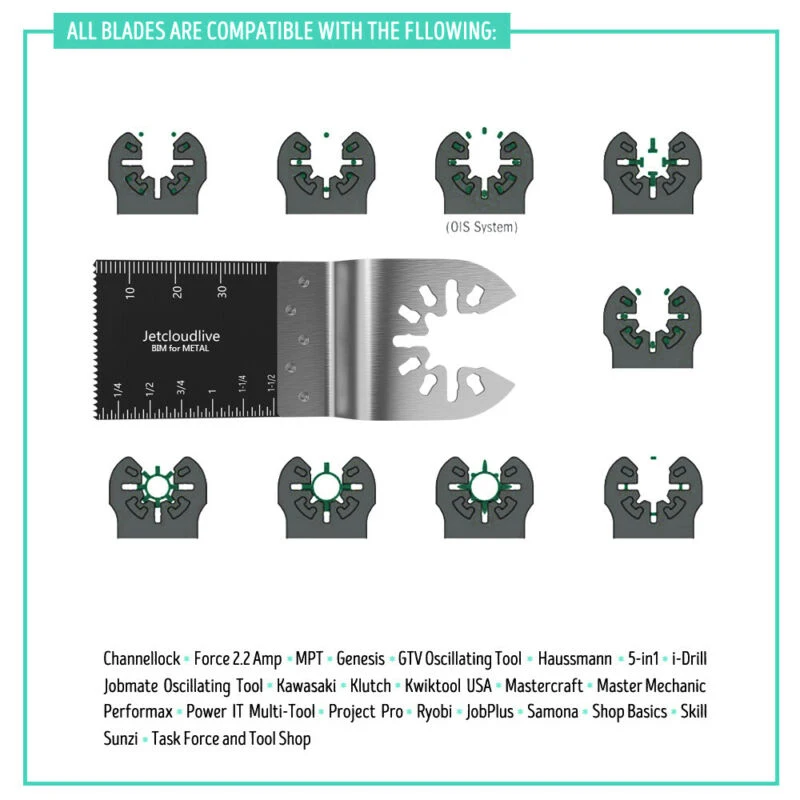 10 шт./компл. Би металл осциллирующая Пила Лезвия мульти инструмент пилы Диски