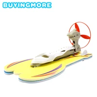 diy aerodynamic speedboat model kits electric yacht assembly model toy physics experiment science education toys for kids gifts