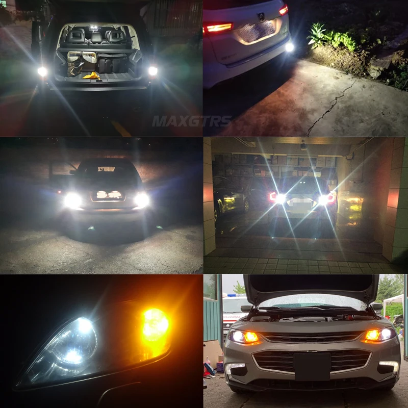 

2x 1156 BA15s 7506 P21W R10W R5W 7440 W21W 2000Lm LED Car Turn Signal Brake Bulb Auto Reverse Lamps Daytime Running Lights