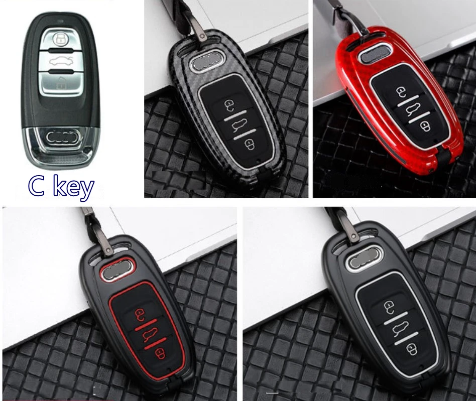 Чехол для автомобильного ключа держатель Audi A1 A3 A4 A5 A6 A7 A8 C8 Quattro Q3 Q5 Q7 Q8 TT 2012 2013 2014 2015
