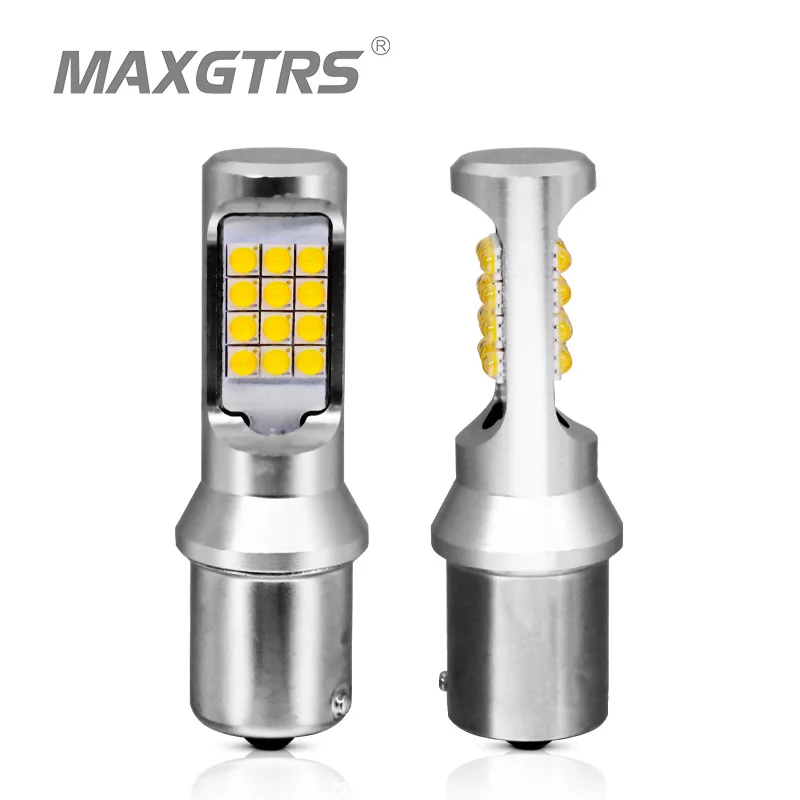 2 шт. автомобисветодиодный СВЕТОДИОДНЫЕ Лампы BA15S P21W 1156 S25 3535 24SMD 5500K|Сигнальная
