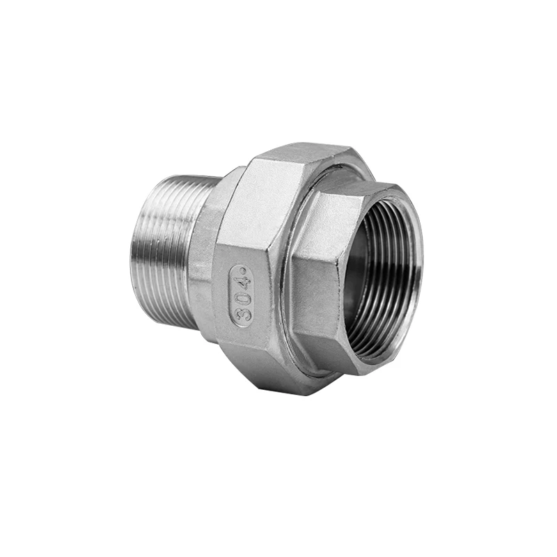 

1/4" 3/8" 1/2" 3/4" 1" 1-1/4" 1-1/2" BSP Female To Male Thread 304 Stainless Steel Union Pipe Fitting Connector Adapter Coupler