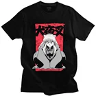 Винтажная футболка с изображением феодала демона инуйяши, хлопковая футболка с короткими рукавами, футболка с рисунком из аниме Sesshoumaru higuurashi Kagome