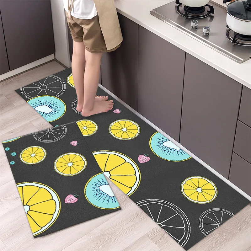 fashionable simple nordic style kitchen floor mat household carpet long strip door mat modern home decor free global shipping