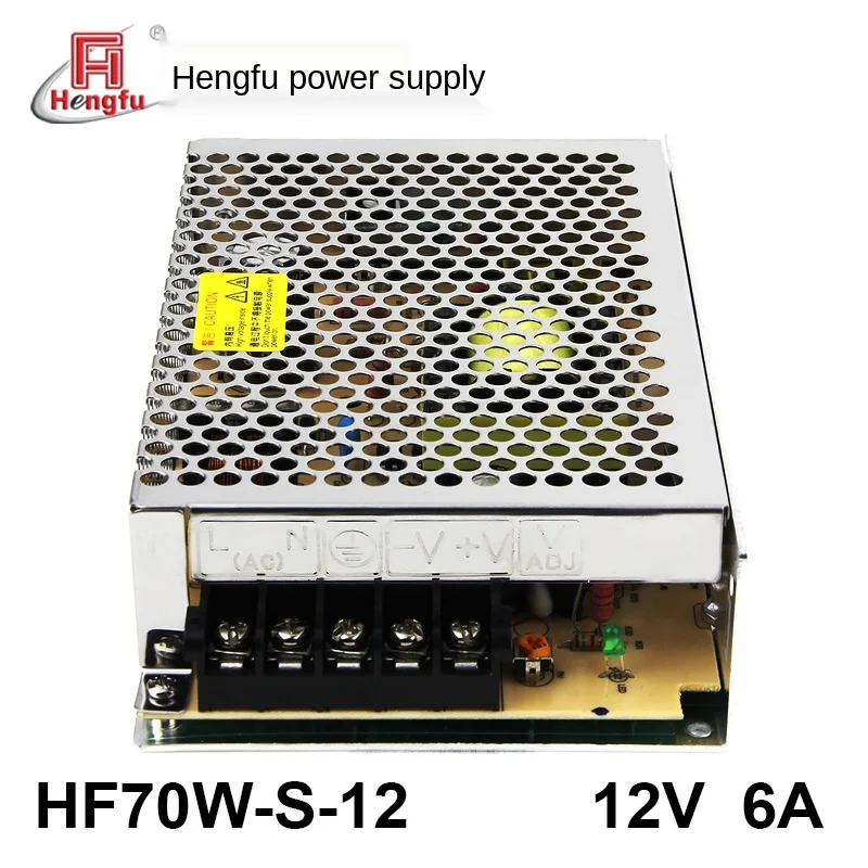 

Hengfu Power Supply HF70W-S-12 AC220V/DC12V 6A Single-Channel Output Direct Current Switch Power Supply