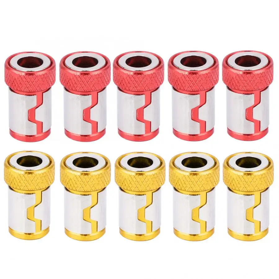 5 шт. магнитное кольцо для отвертки Нескользящие аксессуары из алюминиевого