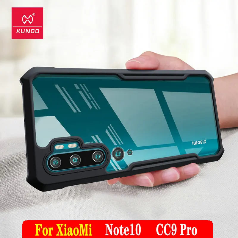 XUNDD противоударный чехол для телефона Xiaomi CC9pro прозрачная задняя крышка