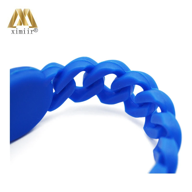 

50pcs/lot Silicone Rubber Wristband Flexible Wrist Band Bracelet Sports Casual