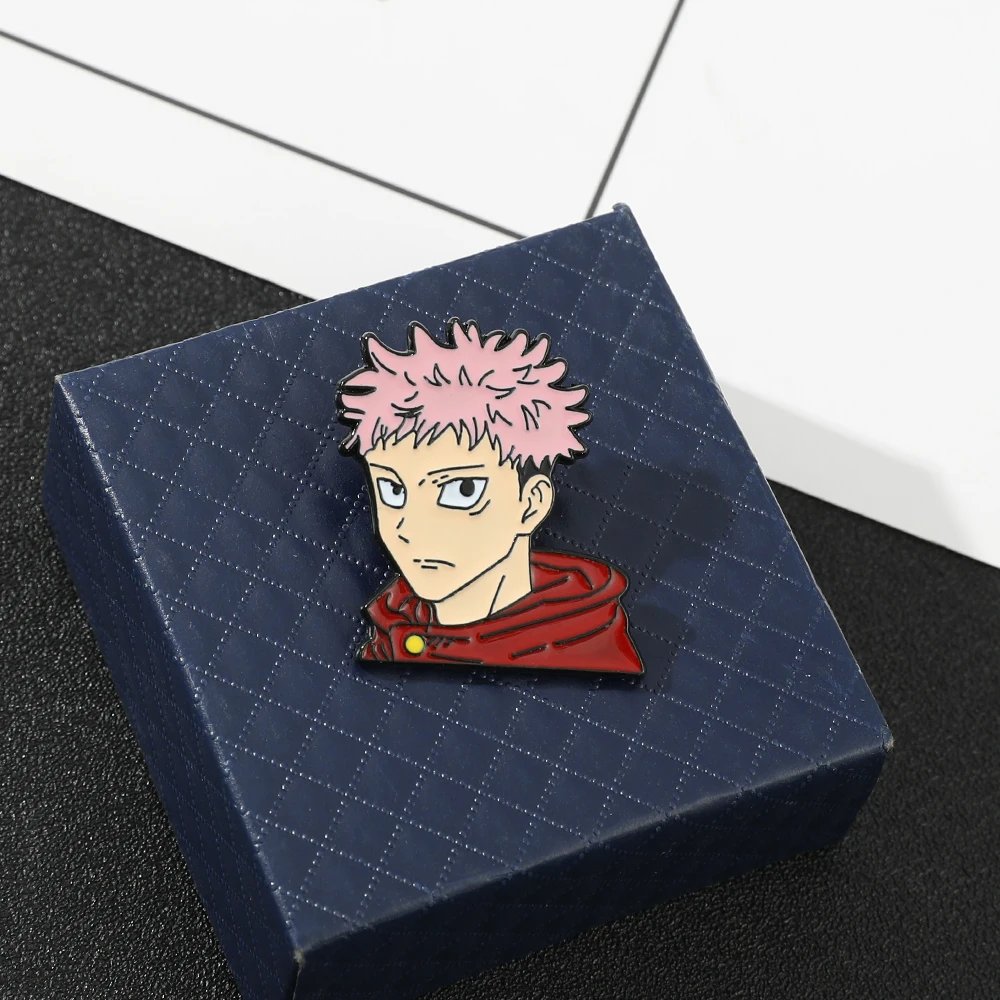Японское аниме Jujutsu Kaisen металлическая брошь эмалированный штифт Itadori Yuji значок с