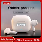 Беспроводные наушники Lenovo LP40 TWS, 10 шт.лот, обновленная версия наушников Bluetooth (6 месяцев гарантии), оптовая продажа