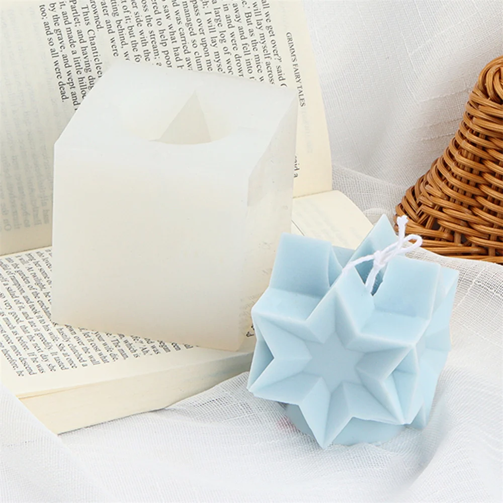 3D силиконовая форма для лестницы плоского моста свечи платформа с шестигранной