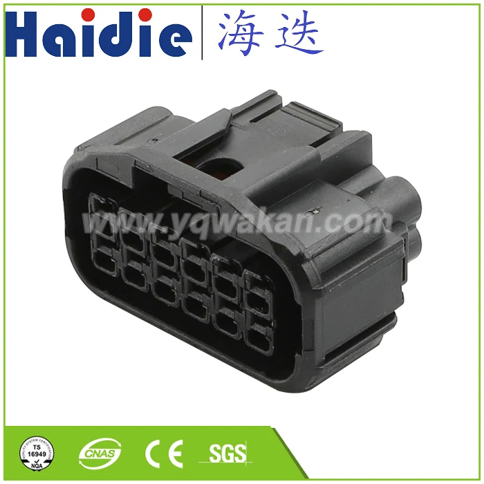 

Free shipping 1set 12pin auto plastic wiring harness waterproof plug electric cable sealed connector 6189-7410