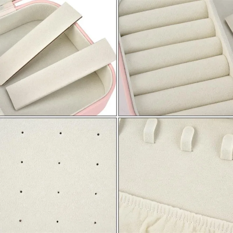 Ящик для хранения ювелирных изделий квадратные переносные серьги кольцо