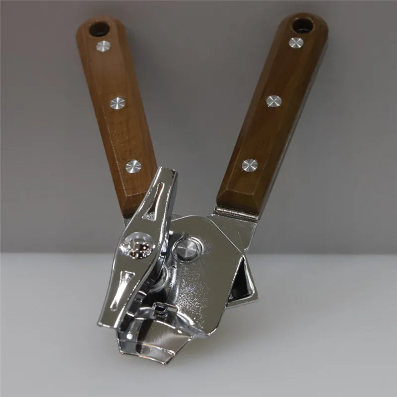 

Bar Supplies Wooden Handle Stainless Steel Can Opener Multifunction Portable Wine Bottle Opener Cook Tools