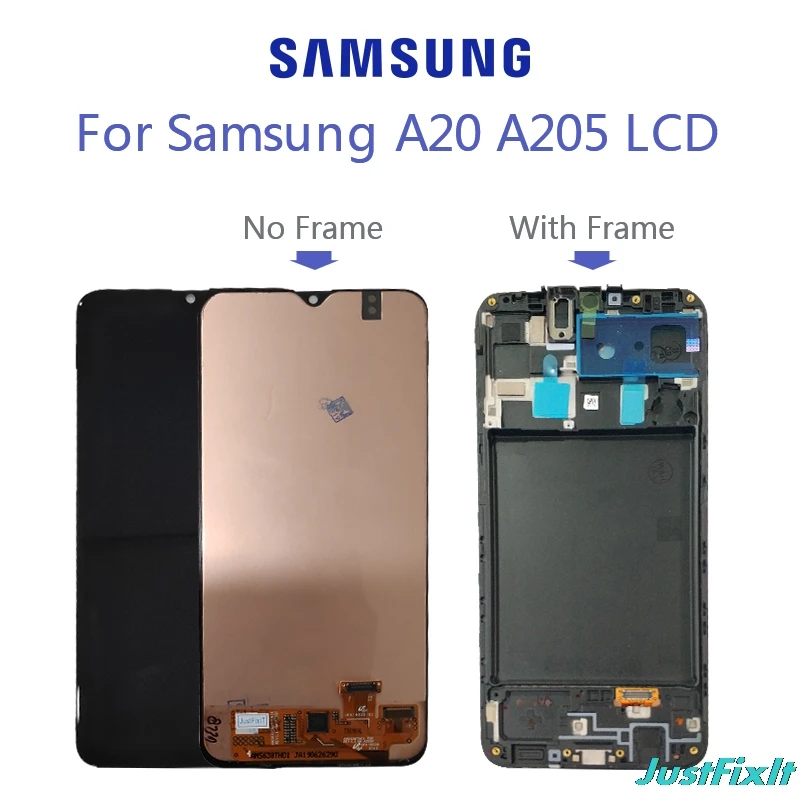 100% Test For Samsung Galaxy A20 LCD Display A205F/DS A205GN/DS SM-A205FN/DS Lcd Display Touch Screen Digitizer Assembly