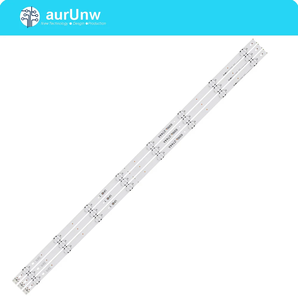 

(New Kit )3 PCS 8LED 850mm LED backlight strip for LG 43UH6030 43UF640 HC430DGN-SLNX1 UF64_UHD_A 43LH60FHD EAV63192501