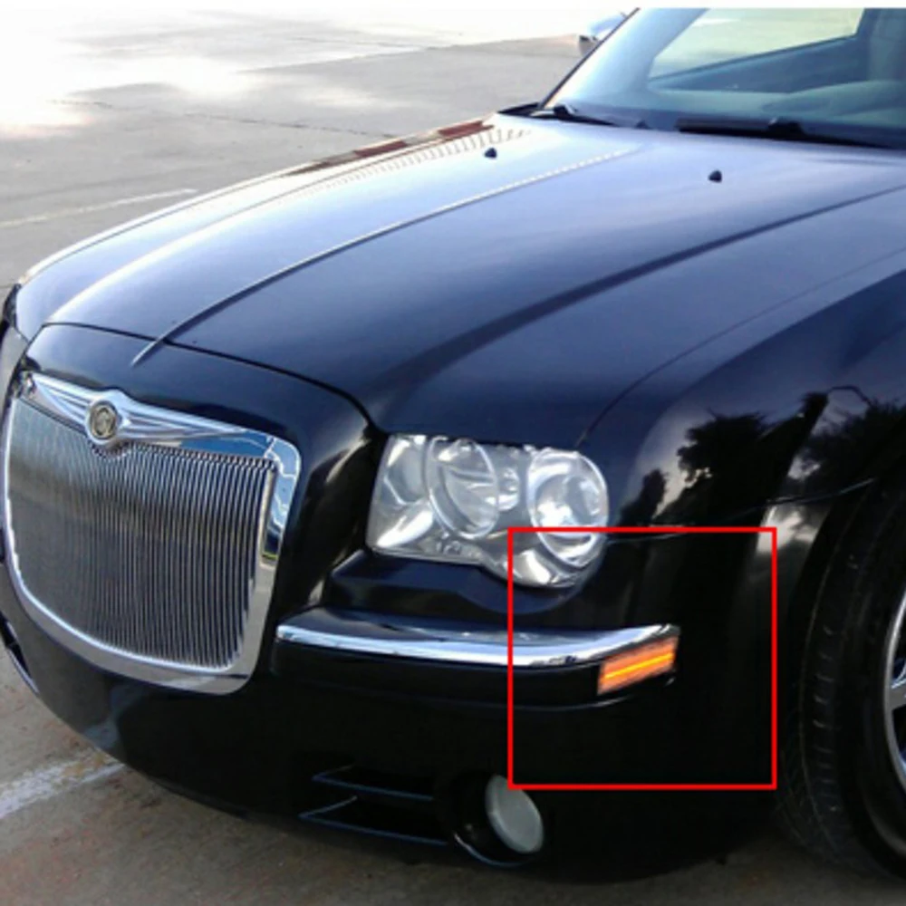 Дымчатый объектив светодиодный передний Боковой габаритный фонарь для Chrysler 300 2005-2010 OEM: 4805860AA 4805861AA