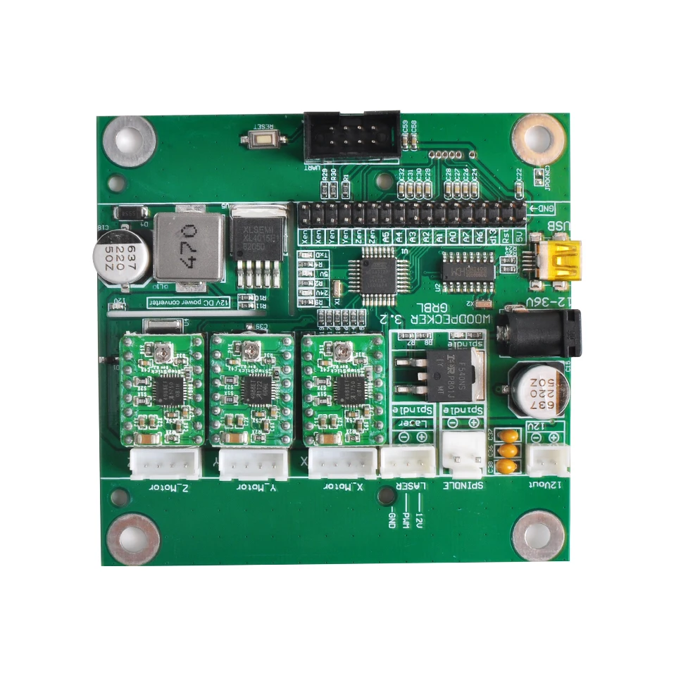 Dadelus CNC 3018 PRO мини лазерный гравировальный станок PCB шпиндель E11 мотор трехосевой