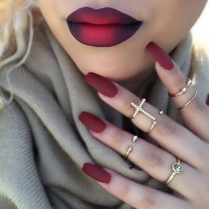 Накладные ногти в форме балерины Типсы для практики полировки гель 100 шт.