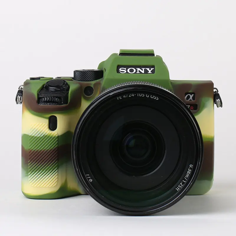 A7R IV A7R4 Green Силиконовая кожа брони чехол корпус протектор для sony A7 III/A7R III/A7M3 A7RM3/A9 ILCE-9/A7R IV A7RM4 камеры только - Цвет: A7R IV A7R4 Green
