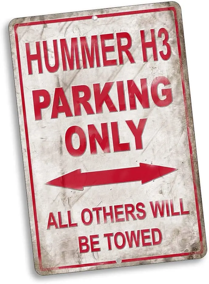 

Parking Only Sign All Others Will Be Towed Compatible with Hummer H3 Vintage Style Metal Signs Metal Tin Aluminum Sign G