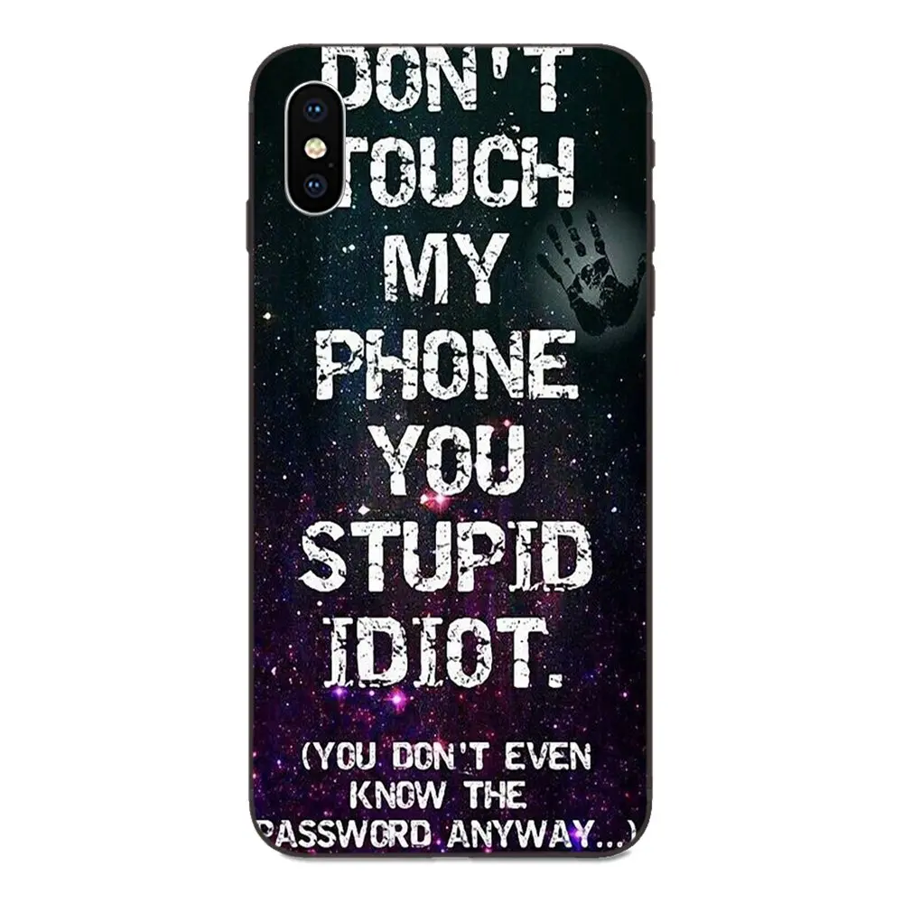 For Galaxy A8 A9 Star Note 4 8 9 10 S3 S4 S5 S6 S7 S8 S9 S10 Edge Lite Plus Pro G313 TPU Fashion Original Funny Don't Touch My |