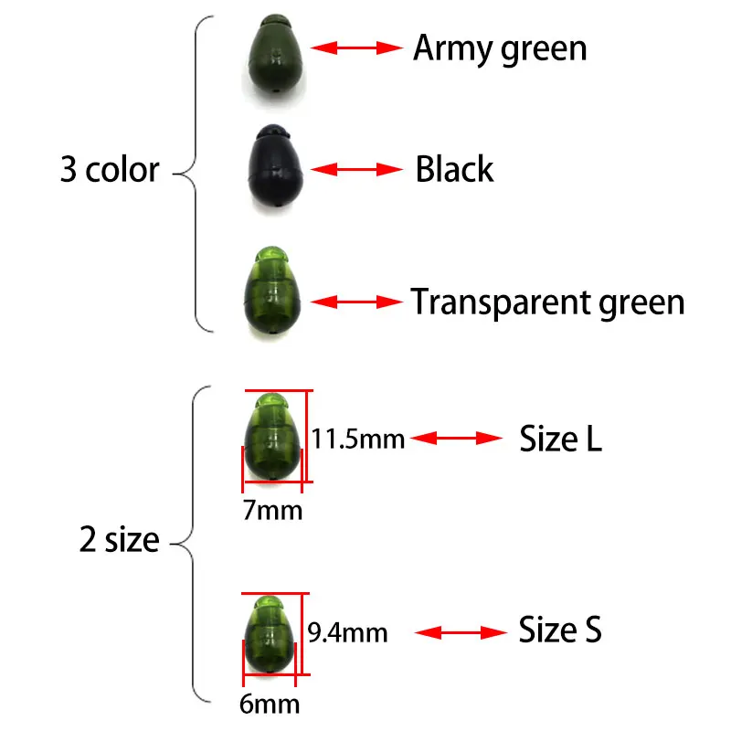 Аксессуары для ловли карпа 20 шт. Быстросменные бусины метод фидера вертолет