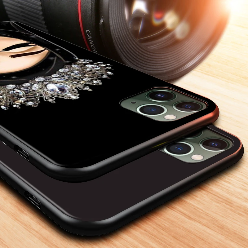 

Black Cover Muslim Women Eyes for Apple iPhone 12 Mini 11 XS Pro Max X XR 8 7 6 6S Plus SE 2020 5 5S Phone Case