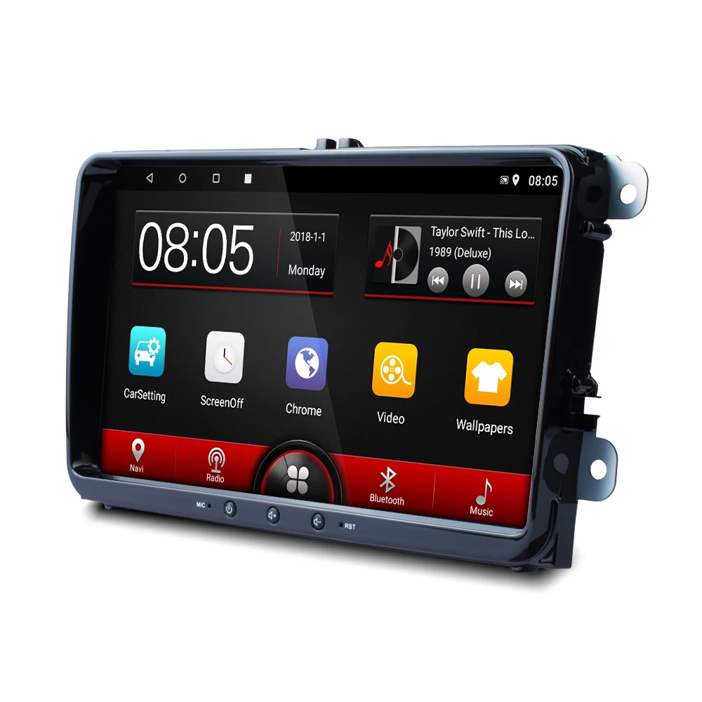 Автомагнитола Camecho 2 Din стерео Android 8,1 Автомобильный мультимедийный плеер для VW/Volkswagen/Skoda/Golf/Polo/Passat/b7/b6/SEAT/Tiguan