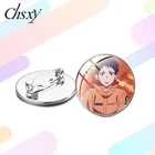CHSXY Enn No Shouboutai брошь огненная сила Shinra Kusakabe Аниме фигурки стеклянный кабошон булавки Кнопка шляпа рюкзак аксессуары